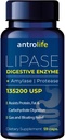 ANTROLIFE Digestive Health Supplement - Enzymer med Lipase Nutritional Supplements & Amylase för Digestive Comfort - Dietary Supplement - 59 Capsules
