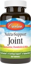 Carlson - Nutra-Support Joint, Glucosamine Chondroitin & MSM, Joint Function, Cartilage Support & Optimal Wellness, 60 tabletter