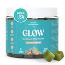Akasha Superfoods Sea Moss Glow Gummies, Hair, Skin & Nails Vitaminer med Seamoss, Pearl Powder, Vitamin E, Aloe Vera, Liposomal Vitamin C och Irish Sea Moss, Gummies for Women & Men, 60 Count