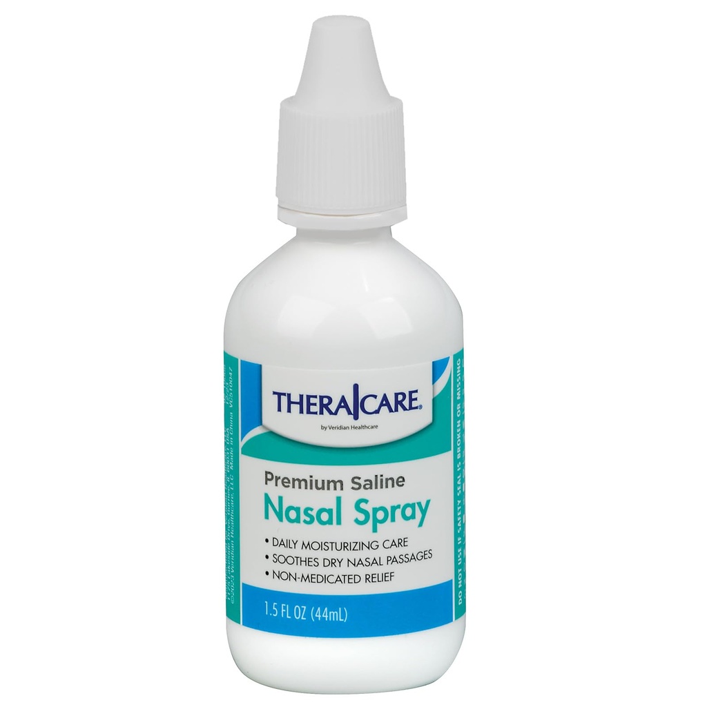 Thera Care Nasal Spray | Premium Saline | 1.5 fl oz | Non-Medicated Solution | Säker för vuxna och barn | Allergi lättnad