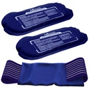 Reusable Hot and Cold Ice Packs for Injuries (3-Piece Set), Joint Pain, Muscle Soreness och Body Inflammation - Återanvändbar Gel Wraps - Justerbar och flexibel för knän, tillbaka, axlar, armar och ben