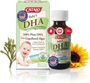 CATALO Baby's Algae DHA Drops - Plant-Based Omega-3 Supplement för spädbarn - Ingen fiskolja, inga konstgjorda tillsatser - Lätt att använda flytande DHA Supplements - 30ml (1 fl oz)