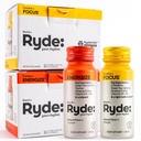 RYDE Shots | Energi + Fokus | Vitaminer och koffein | Zero Calories, Zero Sugar | Förpackning med 16