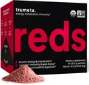 Superfood Reds Powder Packs - för Immune Support och Memory I Reds Superfood Powder Antioxidanter Polyfenoler Blandas med Organic Acai Berry, Goji Berry, Pomegranat - 14 Sachets
