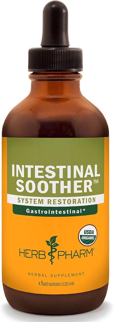 Herb Pharm Intestinal Soother Liquid Herbal Formel med gurkmeja Extract - 4 Ounce