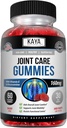 Kaya Naturals Mobility Care Gummies for Back, Knees & Hands - Flexibilitetsstöd - Glukosamin Gummies Bästa immunstöd för kvinnor och män - 60 greve