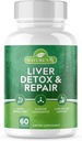 Naturens RX || #1 RATED Premium Liver Cleanse & Detox || Optimize Liver Function, Repair Liver Enzymes | Ultra Dosed Formel w/21 Kraftfulla Ingredienser | 3rd Party Tested + USA Made - 60 Capsules
