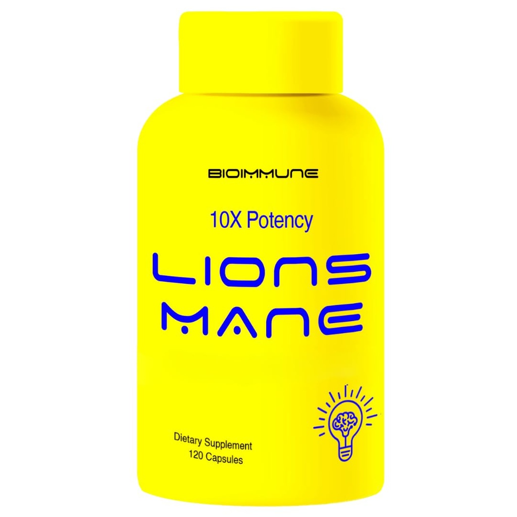 Organiska Lions Mane Supplement Capsules 120 Capsules w/Patent LitropaneTM Immune System Booster Nootropic Brain Support Mushroom Supplement. 10X extrakt jämförbart med 18000mg