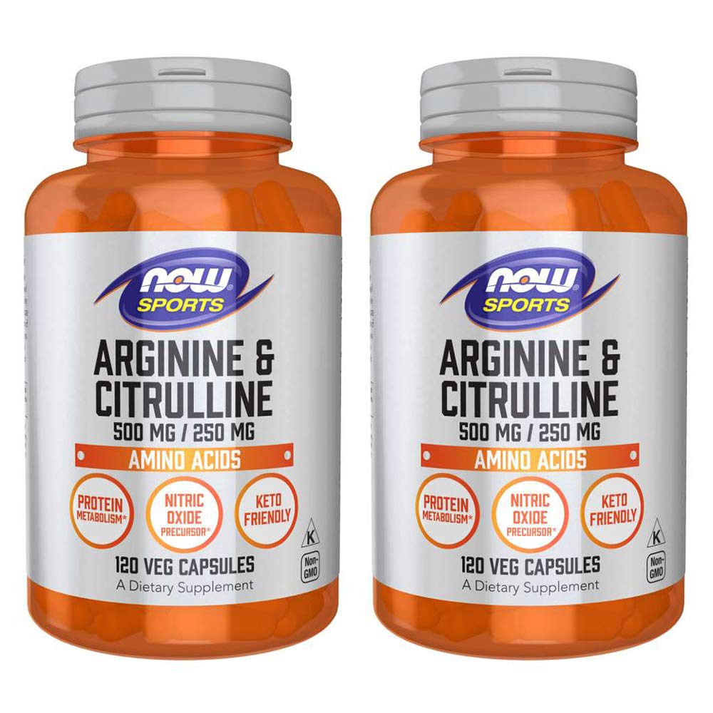 Arginin & Citrulline 500/250mg - 120 kapslar (2 Pack)