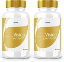 (2 Pack) Vision Premium, Premium Eye Support Supplement, Vision Premium för att förbättra koncentration och fokus, Vision Premium All-Natural Pills för hälsosamma ögon, VisionPremium Reviews (120 kapslar)