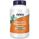 NOW Supplements, Calcium & Magnesium with D-3 & Zinc,120 Softgels