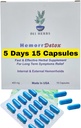 -5-dagars 15 kapslar, snabb och långvarig lättnad, Natual Herbs Formula Remedy, adressrot orsaker till hemorrojder.