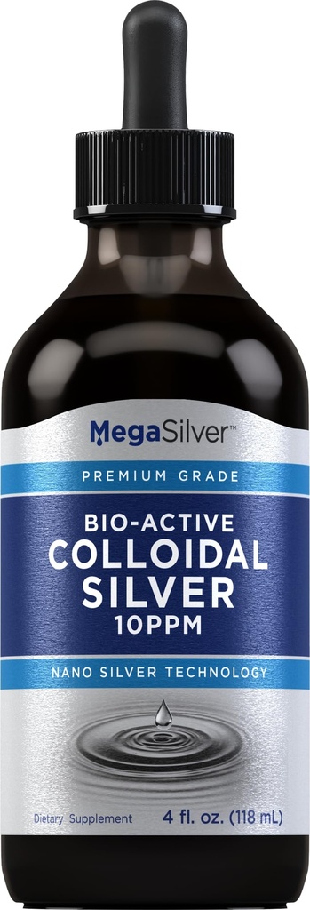 Piping Rock Colloidal Silver Liquid Drops | 10 ppm | 4 oz