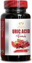 URIC Acid - Uric Acid Support Formel, hög styrka Ingredienser, Uric Acid Flush, Support Joint Supplement - 1 flaska 60 kapslar
