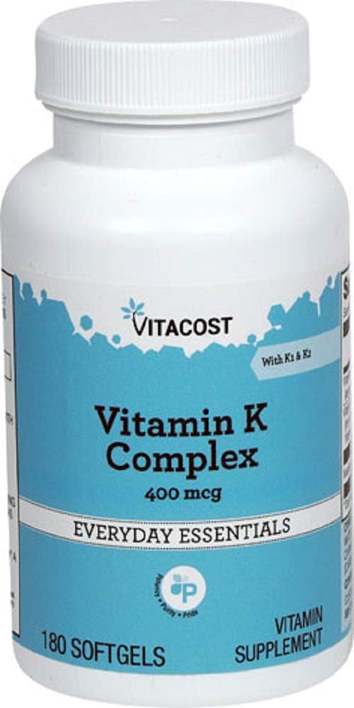 Vitakost Vitamin K Komplex med K1 & K2-400 mcg - 180 Softgels