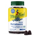 MegaFood Melatonin Gummies - Melatonin 3mg per portion för att hjälpa Relax & Fall Asleep - Sleep Gummies for Adults - Berry Flavor, Non-GMO, Certified Vegan - 54 Count (27 portioner)