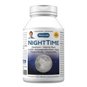 ANDREW LESSMAN Night Time 30 Capsules - 3mg Melatonin, Valerian, Ashwagandha, Passionflower, Hops, Chamomile. Ingen morgongrogginess. Naturligt stöd, Gentle Restful Sleep. Lätt att svälja kapslar