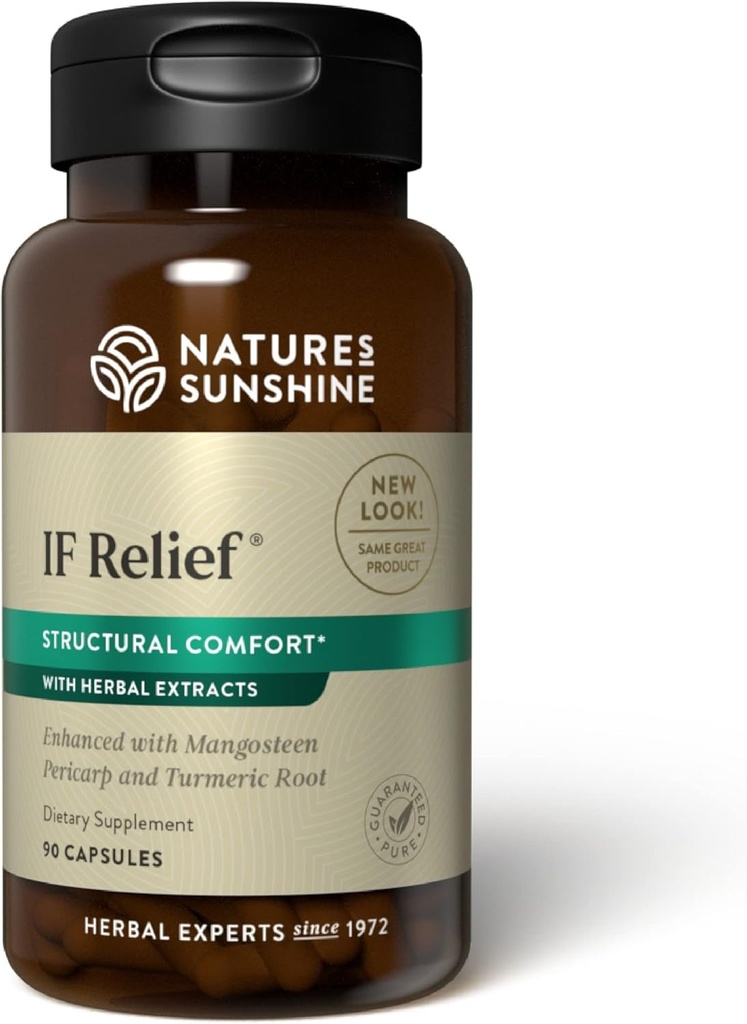 Naturens Sunshine IF Relief, 90 kapslar | Kraftfull kombination av örter som kan stödja kroppens naturliga process för att hantera muskelsmärta efter träning