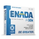 ENADA 10X NADH Supplement med snabbverkande formel för aktiv livsstil | Natural Energy Booster Great for Jet Lag, Athletic Performance & Studying | Förbättrar Stamina och Mental Clarity | 30 Lozenge