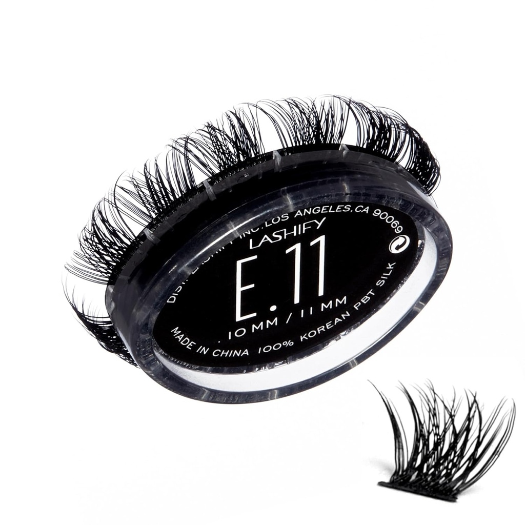 Lashify Extreme 11mm Gossamer DIY Eyelash Extensions Refill, Black, Easy False Lashes för att lägga till enorm volym