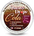 Tre Lollies Queasy Drops - Cola Flavor - Relief från Nausea & Travel Sickness, Soothes a Dry Mouth & Settles Stomach - Naturliga ingredienser - 21 ct