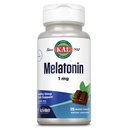 KAL Melatonin 1mg Sleep Aid, Melatonin Supplement stöder lugnande avkoppling och en hälsosam sömncykel, snabb upplösning av aktivMelts, naturlig chokladmint smak, vegetarisk, 120 serv, 120 mikroflikar