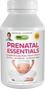 ANDREW LESSMAN Prenatal Essentials 180 Capsules - Komplett prenatal vitaminer för kvinnor, inga tillsatser Prenatal Multivitamin, näringsämnen för kvinnor Prenatal, Postnatal-Methylfolate Prenatal med järn