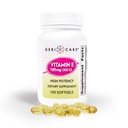 GeriCare High-Potency Vitamin E Capsules - 400 IE för Skin & Immune Support, 180mg | 100 greve | Organisk vitamin E för kvinnor och män