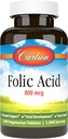 Carlson - Folsyra, 800 mcg, ger viktig prenatal support, 1000 tabletter