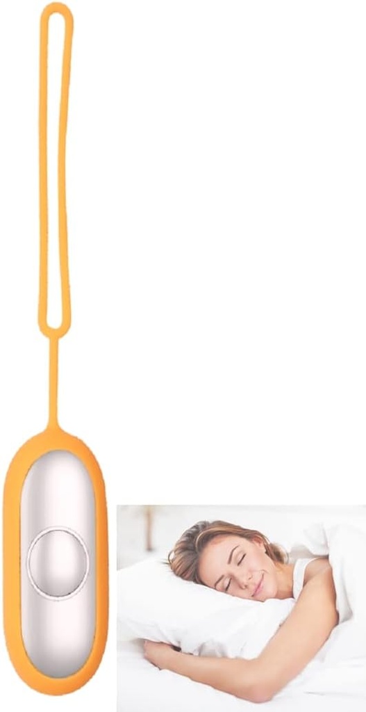 Sleep Aid Instrument - Hand Held Ergonomisk Sleep Assistant Machine för att förbättra sömn, ljusgul