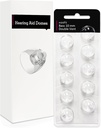 Dubbel Vent 10mm-Hearing Aid Domes för Oticon Minifit, Oticon Hearing Aid Supplies, Ersättningar Delar Tillbehör Universella Oticon Domes för Hörapparater Rengöring Kits (10 Pcs)