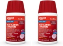 Grundläggande vård Dual Action Complete, Chewable Acid Reducer Plus Antacid Tablets, Berry Flavor, Heartburn Medicine, Acid Indigestion Relief, 50 Count (Pack of 2)