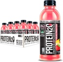 Protein2o + Electrolytes, Low Calorie Protein Infused Water, 15g Whey Protein Isolate, Strawberry Banana, 16,91 fl oz (pack 12)