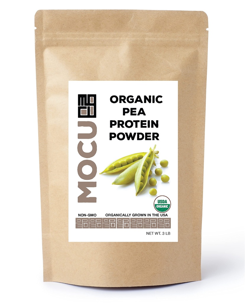 Certifierad organisk US Grown Pea Protein I 80% jag Batch Testad för tunga metaller I 3 LBS I Packaged Daily