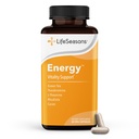 LifeSeasons Energy - Vitality Support - Energy Booster for Physical and Cognitive Strength - No Jitters - Increases Stamina - Innehåller grön te och L-Theanine - 60 Count (Pack of 1)