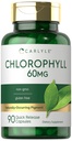 Carlyle Chlorophyll Pills | 90 kapslar | Naturligtvis uppkommande pigment | Chlorophyll Concentrate Supplement | Non-GMO, Gluten Free Complex