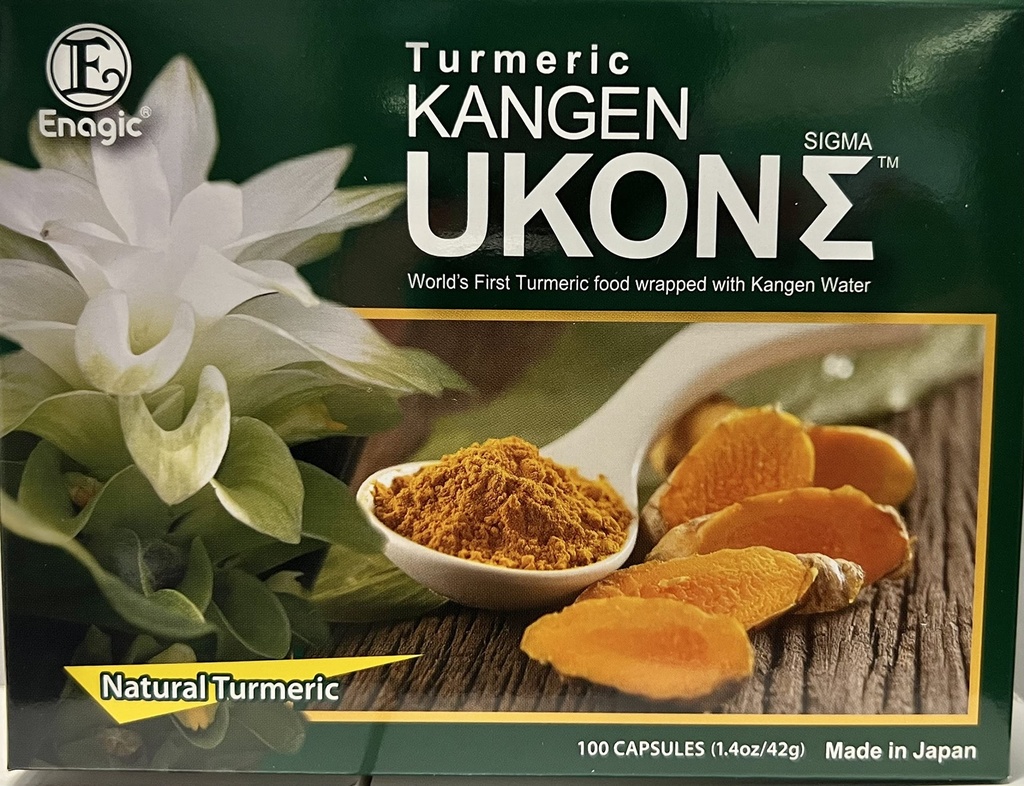 Kangen Ukon gurkmeja av ENAGIC 100% organiska multivitaminer vegeteriska kapslar