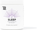 TB12 Sleep - Sleep Supplement med Magnesium, L-Theanine, Chamomile, GABA och Melatonin för att somna snabbare, främja avkoppling och förbättra sömnkvaliteten. Stress och humör nattligt stöd