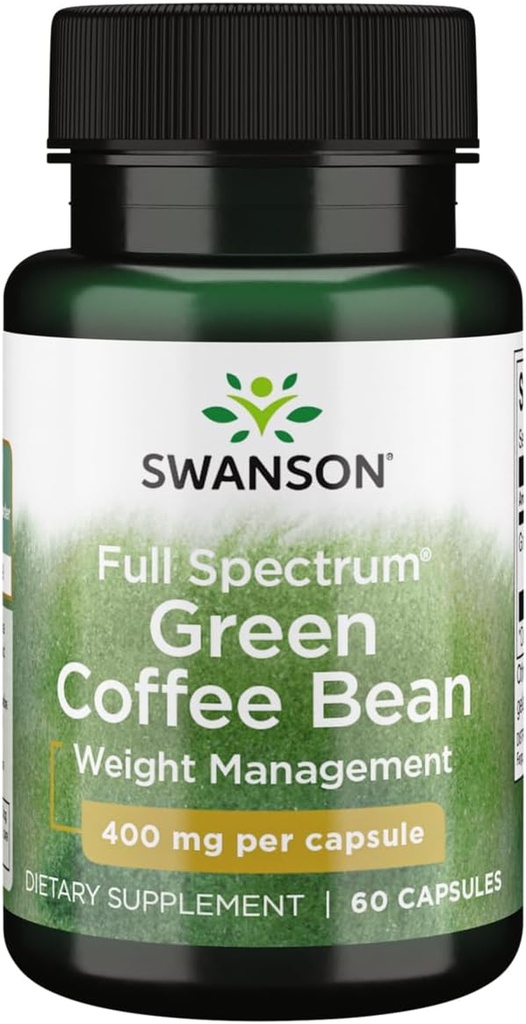 Swanson Full Spectrum Green Coffee Bean 400 Milligram 60 kapslar