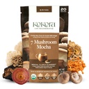 7 Mushroom Mocha - Organic Adaptogenic Mushroom Powder - Inklusive Turkiet Tail & Lions Mane - Energizes & Promotes Mental Clarity * - Vegan, Gluten Free, No Added Sugar - 20 portioner - 120g