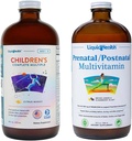 LIQUIDHEALTH Children's Complete Multivitamin & Women's Prenatal/Postnatal Liquid Multivitamin för före, under och efter graviditet - Immune Support, Health & Wellness för mammor och barn - Made in USA