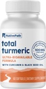 NativePath Turmeric Curcumin med Black Seed Oil - Advanced Antioxidant & Joint Support Supplement - Premium Turmeric Softgels med förbättrad hög absorption, Non-GMO & Gluten-Free, 60 Softgels