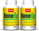 Jarrow Formulas BoneUp Vegetarian - 120 tabletter, paket med 2 - Vegetarisk / Vegan Supplement för benhälsa - Veganvänliga källor av vitamin D3, Vitamin K2 (som MK-7) & Calcium - 120 Totalt portioner