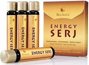 Energy SERJ med Schisandra, Eleuthero och Royal Jelly för No Caffeine Energy Boost
