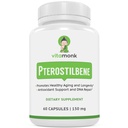 VitaMonk Pterostilbene 150 mg kapslar Inga konstgjorda fillers - Sojafri trans-Pterostilbene Supplement som främjar hälsosam åldrande och livslängd - 60 Veggie-Caps - Förbättrad Resveratrol