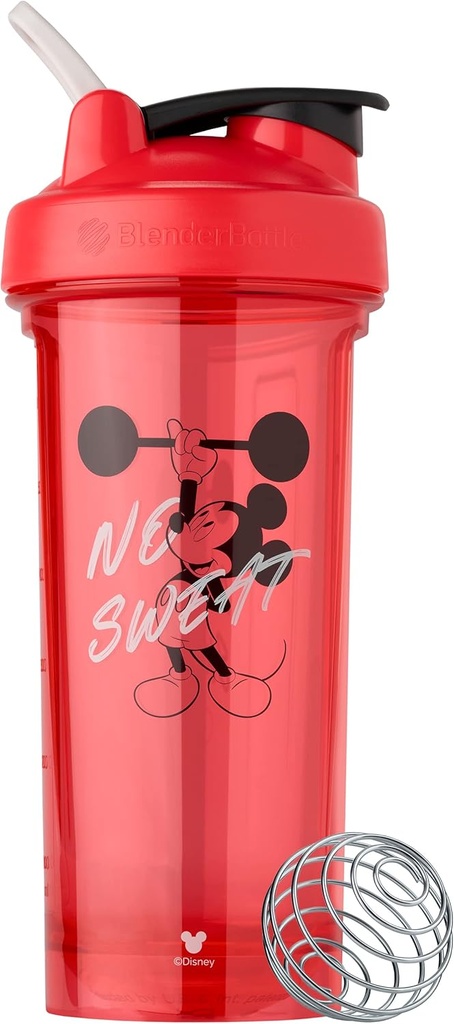 BlenderBottle Mickey & Friends Shaker Bottle Pro Series, perfekt för Protein Shakes och Pre Workout, 28-Ounce (C05115)