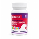 Milkaid Junior Lactase Enzyme Chewable Tablets for Lactose Intolerance | Förhindrar Gas, Bloating, Diarrhea hos barn | Fast Acting Dairy Digestive Supplement för barn | 60 ct (60 tabletter, druva)