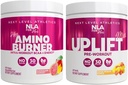 NLA för hennes Pre / Intra Workout Stack (Inkluderar hennes termogena Amino Hawaiian Sunset och Uplift Max Pre Workout Sour Peach Rings)