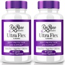 (2 Pack) Ultra Flex Capsules, Advanced Joint Support Supplement, Ultra Flex Natural Joint Health Formel, Max Strength Pills för Joint Wellness och Mobility, UltraFlex Vitamin Reviews (120 kapslar)