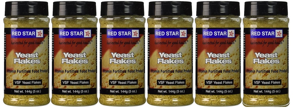 Red Star Nutritional Yeast - VSF Mini Flake - 5 oz Varje (Pack av 6)